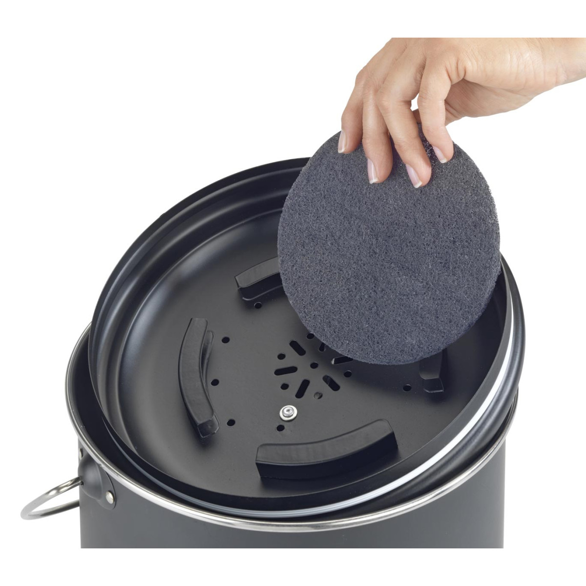 Poubelle seau à compost avec filtres charbon anti-odeurs