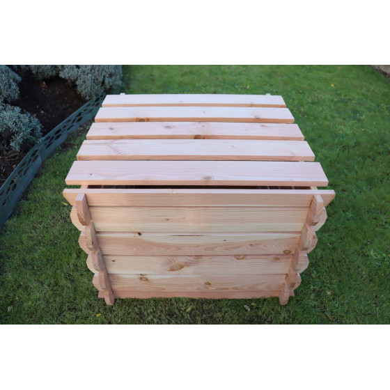 Couvercle pour composteur en bois 5 planches de bois