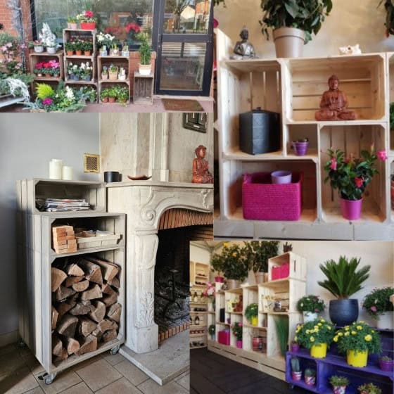 Caisse de rangement en bois - Jardin et Saisons