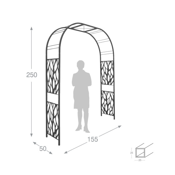 arche jardin en acier