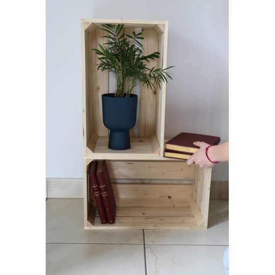 Caisse de rangement en bois modulable