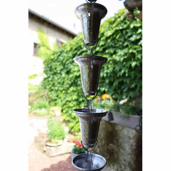 Chaîne De Pluie Japonaise En Alliage Aluminium 1,8 M - Décoration Gouttière & Récupération Eau Jardin