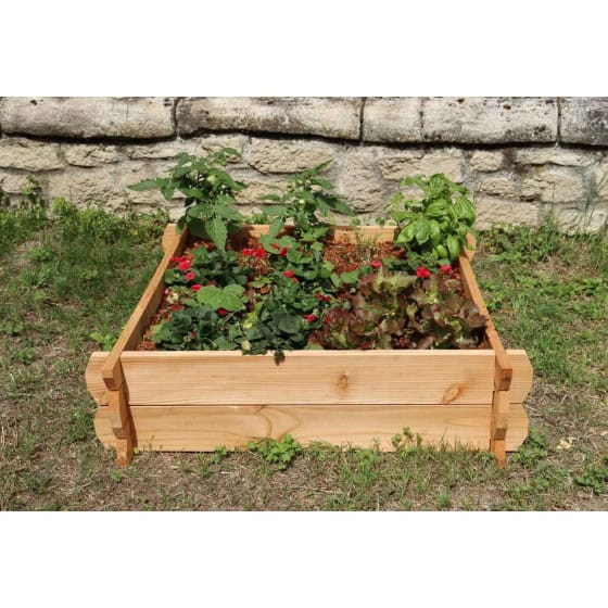 Carre potager bois non traité H 22 cm