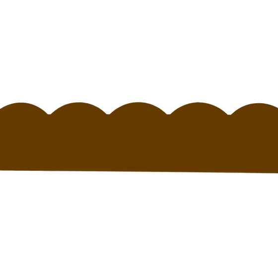 Bordure de jardin ondulée fer vieilli