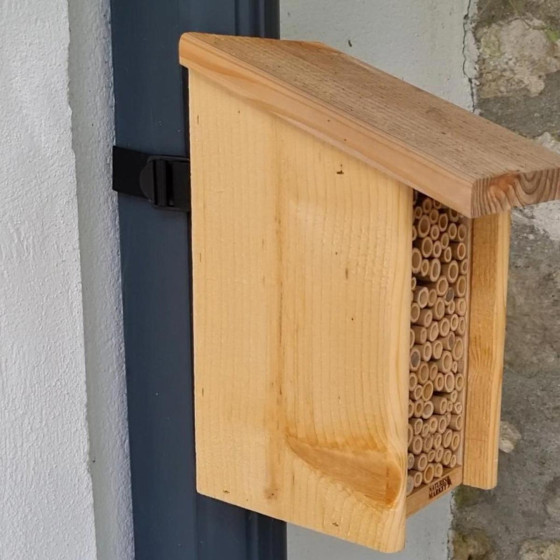 Kit accroche nichoir pour oiseaux sur tronc d'arbre