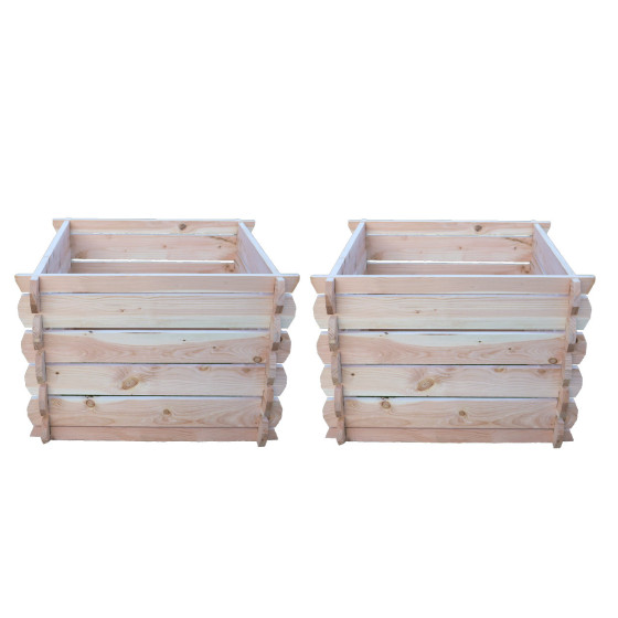deux composteurs en bois 350 litres