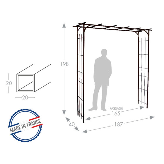 pergola acier fabrication française