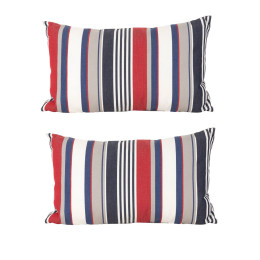 Lot de deux coussins d'extérieur en dralon