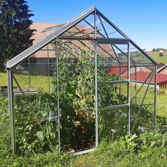 Serre en aluminium 8,1 m²