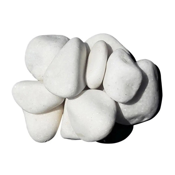 galet de marbre blanc
