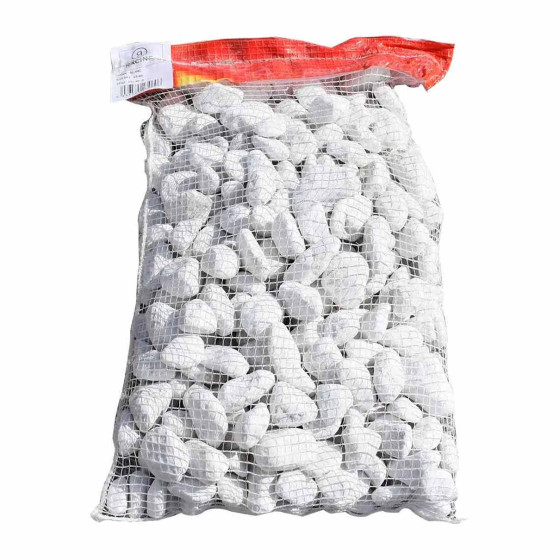 galet en marbre blanc sac de 20 kg