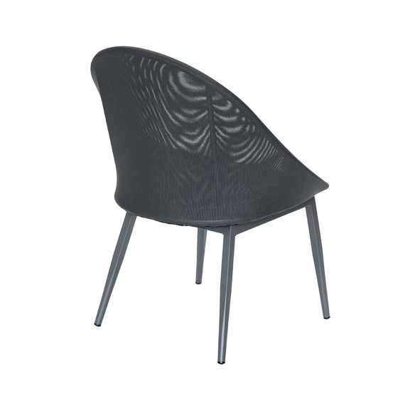 Fauteuil de jardin en aluminium et textilène