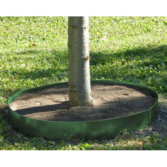 bordure arbre en acier galvanise