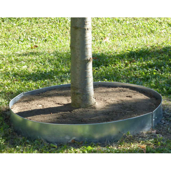 bordure tour d'arbre en acier galvanisé