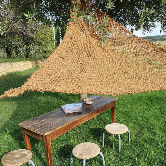 toile d'ombrage triangulaire coco