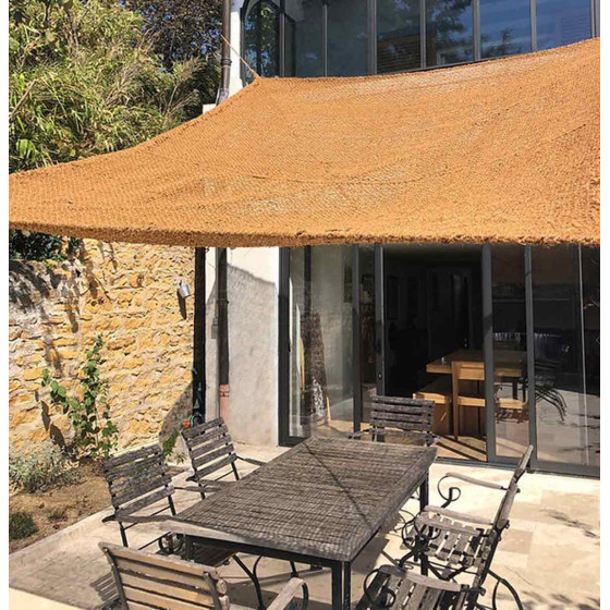 Voile d'ombrage coco pour ombrager terrasse