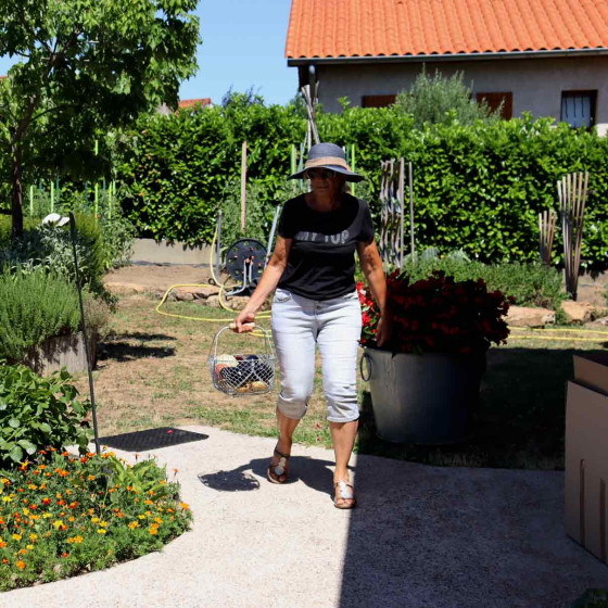 Panier en grillage main