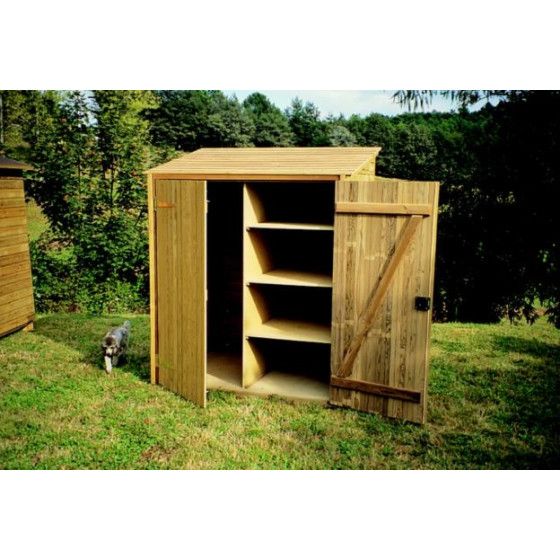 cabane à outils jardin en bois massif