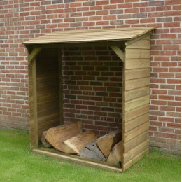 abri buches en bois avec plancher