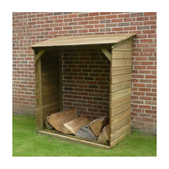 abri buches en bois avec plancher