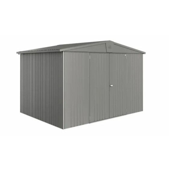 abri de jardin métal biohort europa gris quartz metallique