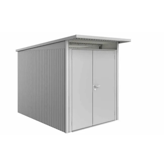 abri de jardin Biohort AvantGarde A3 4,33 m² argent metallique