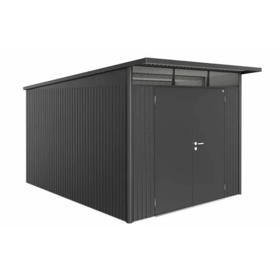 abri de jardin Biohort AvantGarde A8 8,37 m² gris fonce metallique