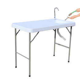 evier exterieur sur pied nettoyage poisson legumes