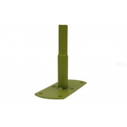 Pieds de fixation tube rond vert anis (les 4)