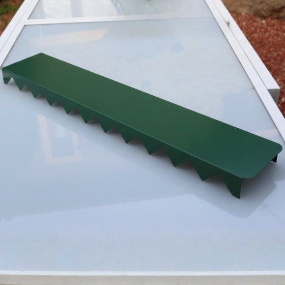 Bordure plate bande en acier vert Made in France