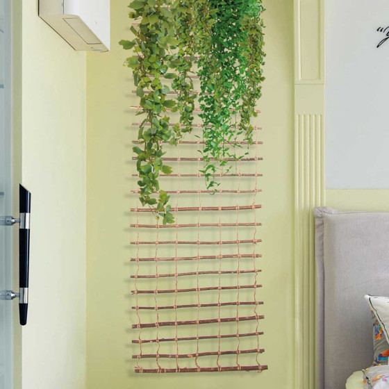 support mural en bois pour plantes d'interieur