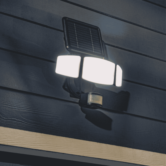Spot solaire puissant extérieur avec détecteur de mouvement