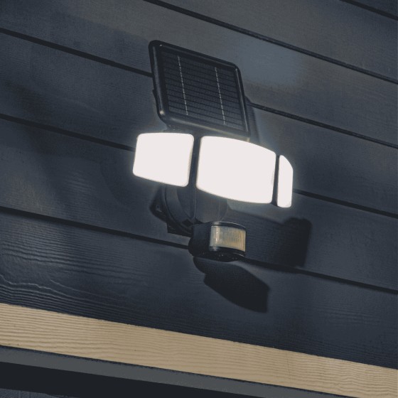 Spot solaire puissant extérieur avec détecteur de mouvement