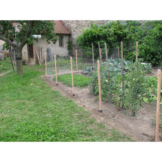 Kit de cloture potager en bois 25 m