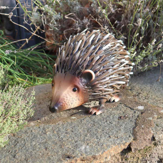 herisson animaux metal pour jardin