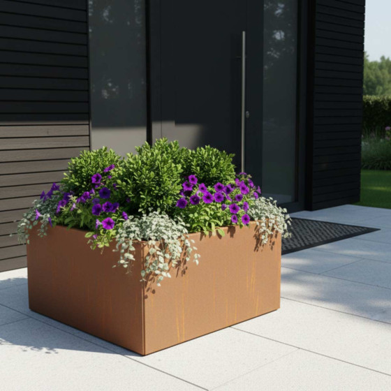 bac a plantes acier corten haut de gamme