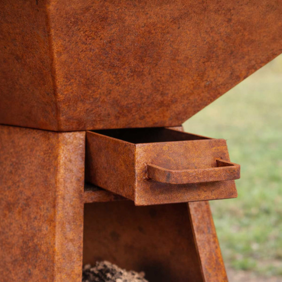 Brasero barbecue en acier corten