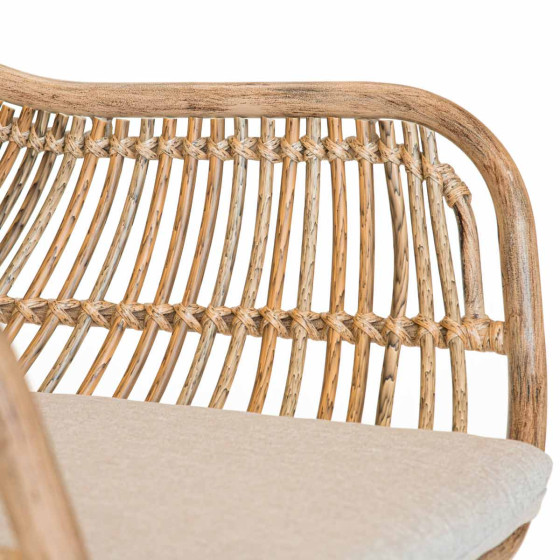 fauteuil de jardin avec son coussin