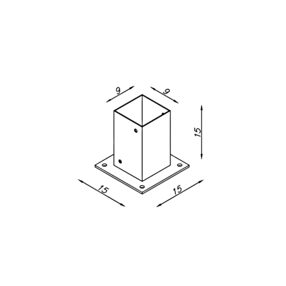 support de poteau pour pergola