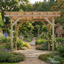 pergola autoportee avec voile d ombrage coco