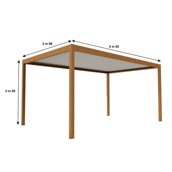 pergola bioclimatique autoportée