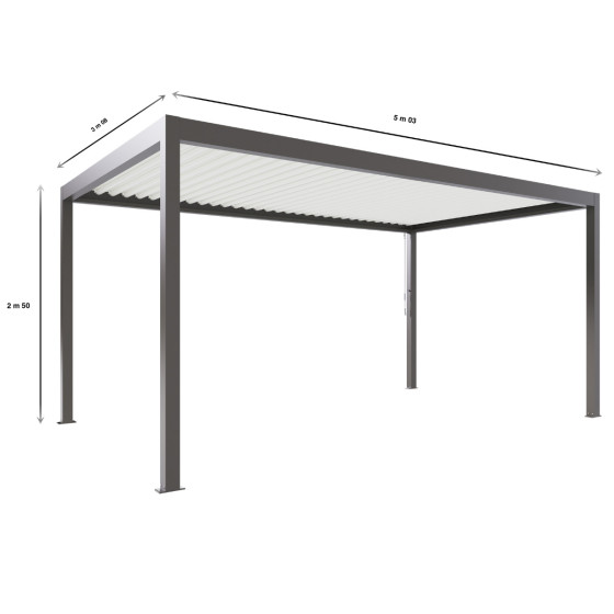 pergola autoportée bioclimatique