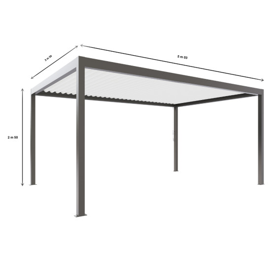 pergola autoportée bioclimatique