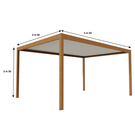 pergola autoportée bioclimatique