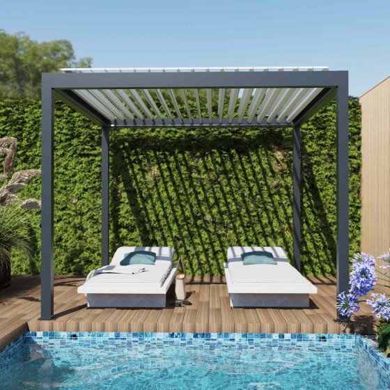 pergola bioclimatique aluminium pour terrasse