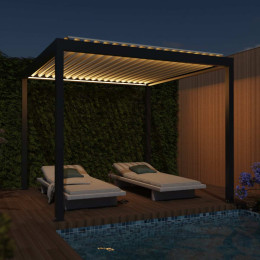 pergola bioclimatique aluminium pour terrasse