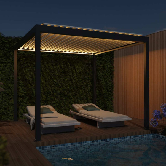 pergola bioclimatique aluminium motorisee