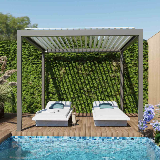 pergola bioclimatique autoportante fabrication française