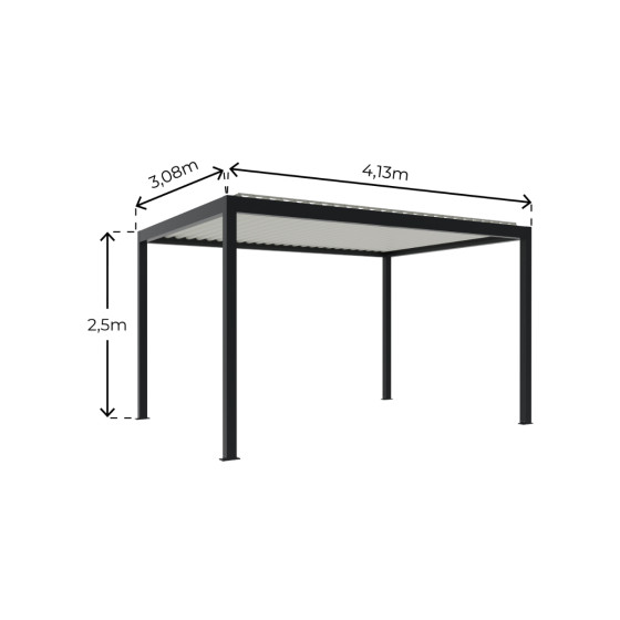 pergola bioclimatique en aluminium