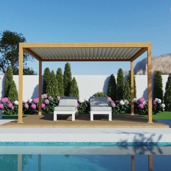 pergola bioclimatique en aluminium fabrication française